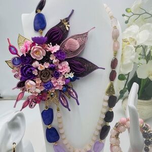 Jewelry set “Magic bouquet”. Boho. Handmade